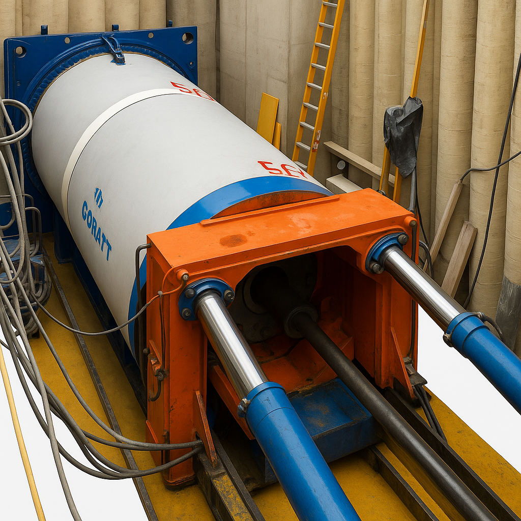 Microtunnelling site 3